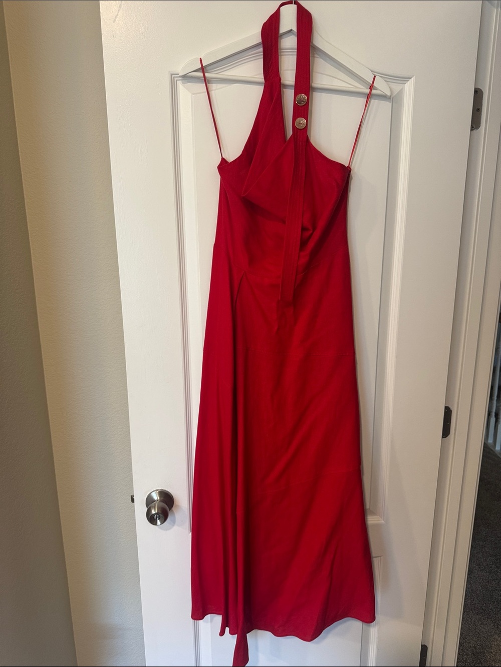 ZARA Red Halter Neck Dress